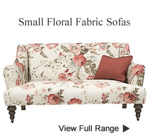 Small Bedroom Sofas Boudoir Chairs Floral Fabric Love Seat