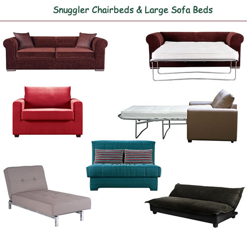 Snuggler Chairbeds and Large sofa beds