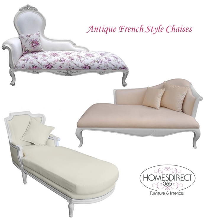 French Style Chaise Sofas & Day Beds