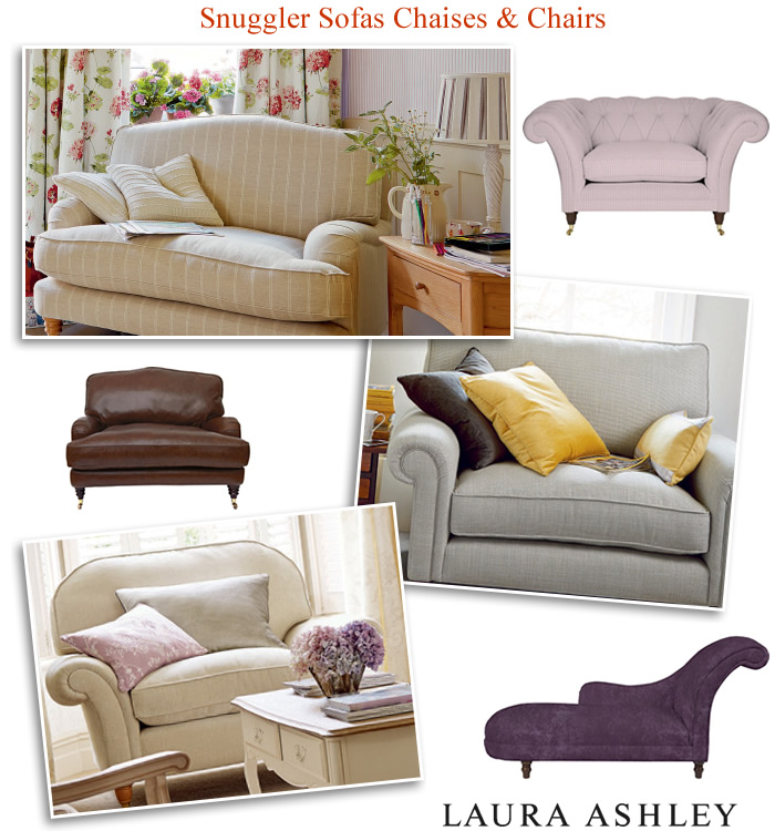 Laura Ashley Snuggler Sofas and Armchairs Laura Ashley Fixed or Loose Cover Snuggler Sofas & Armchairs