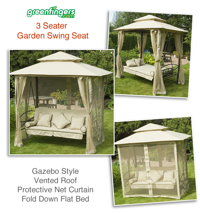 Garden Swing Seat Outdoor Bench Gazebo Daybed Swinging Hammocks