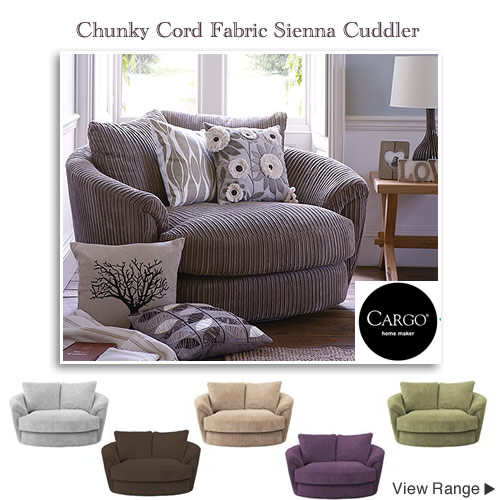 Fabric Cuddler Chairs