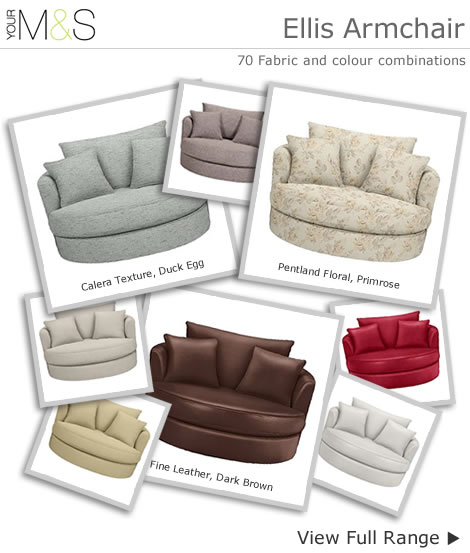 Swivel armchairs velvet fabric & leather loveseats