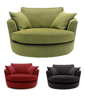 fabric swivel loveseat snuggler chairs