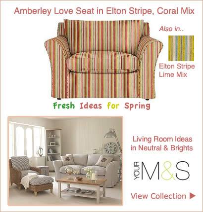 M&S loveseats and matching furniture range