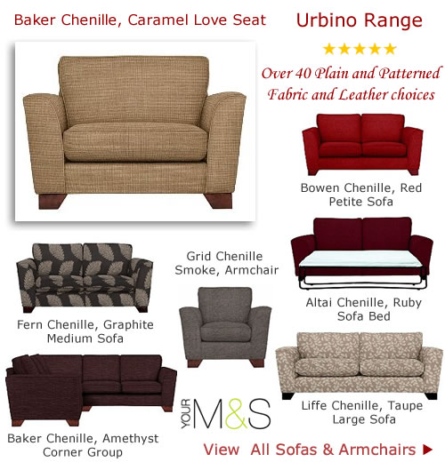 Chenille Loveseats Petite & Large Sofas